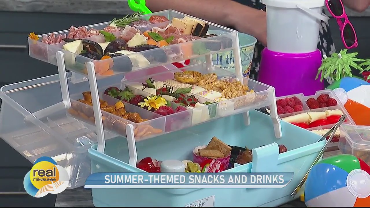 Summer-themed snacks and drinks