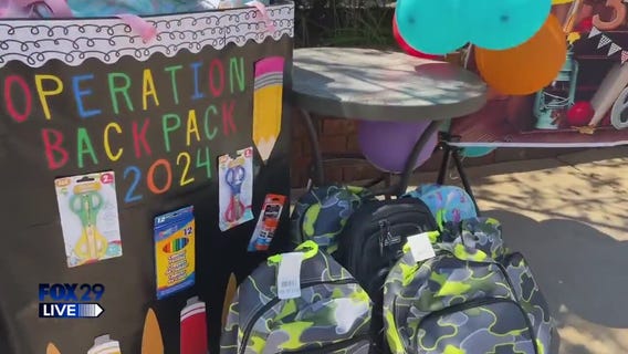 FOX 29 LIVE: Operation Backpack at Cardinal Village