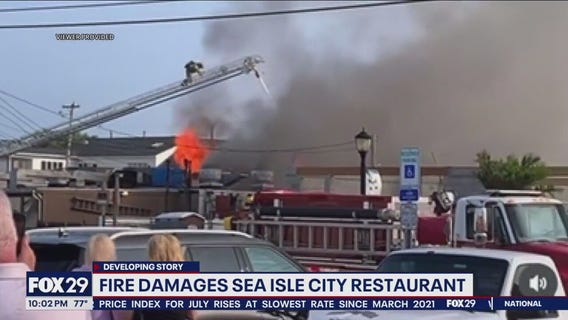 Fire at Sea Isle restaurant causes extensive roof damage