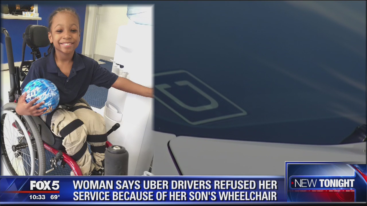 Mother says 2 Uber drivers refused to provide ride due to her son's wheelchair