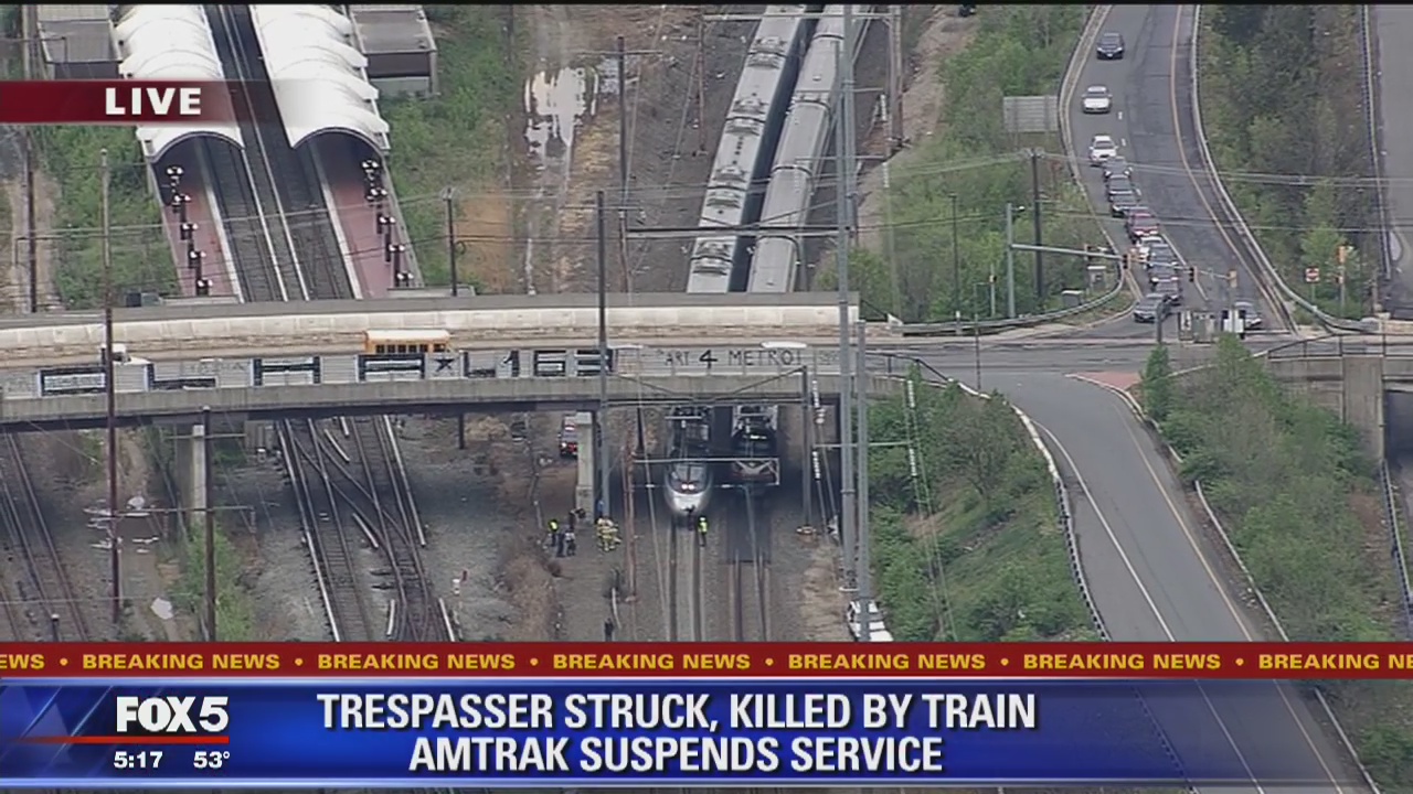 Person struck, killed by train in Prince George's County