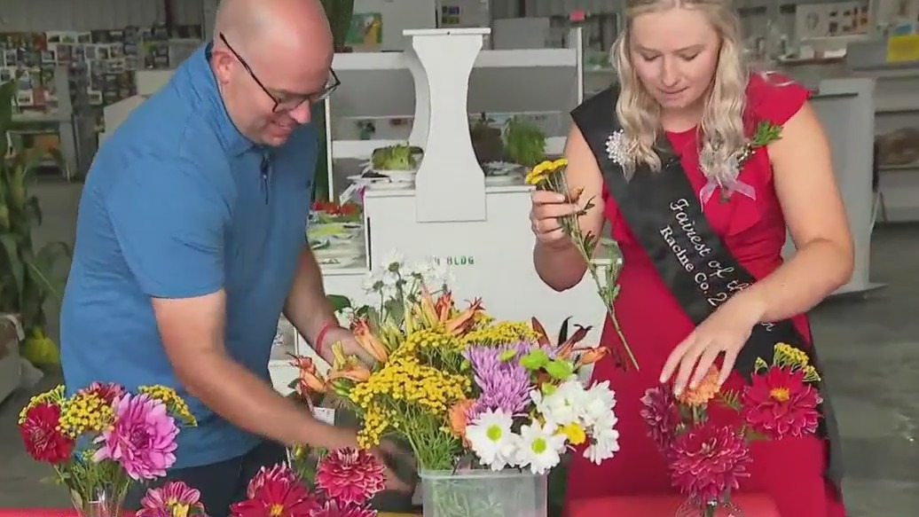 Making flower arrangements at the Racine County Fair | FOX6 Milwaukee
