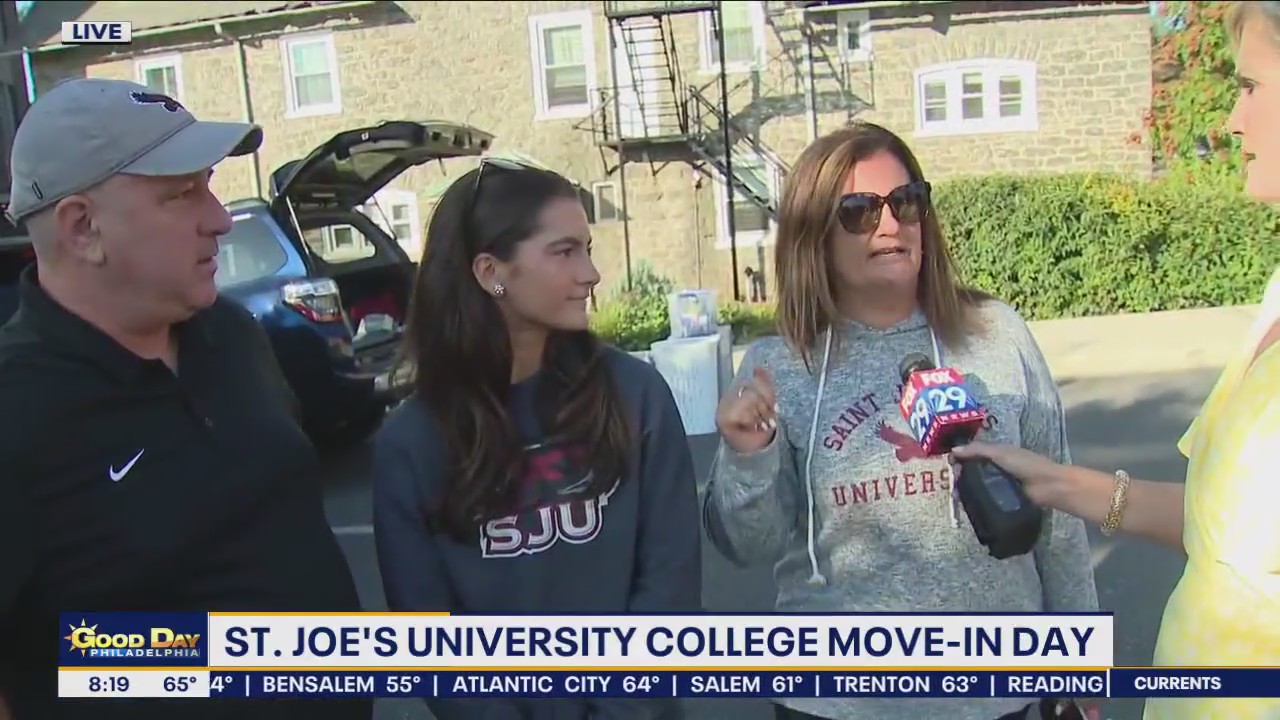 FOX 29's Maryann Vaughn moves daughter, Grace, into St. Joe's University for freshman year