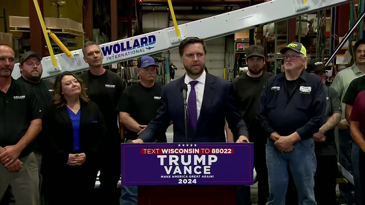 Full remarks: JD Vance in Eau Claire