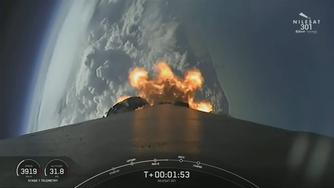 Watch Again: SpaceX launch of Egyptian satellite