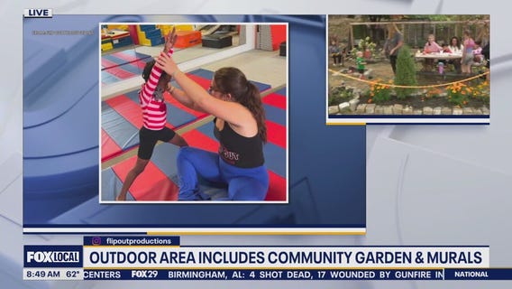 Gymnastics studio opens garden for student