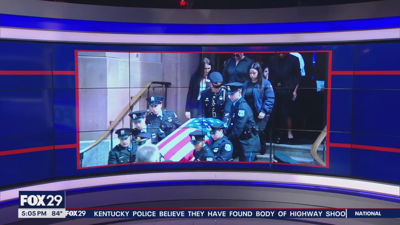 Inside funeral for Philadelphia officer who died after being shot in ...