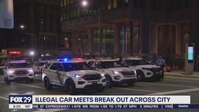 Illegal car meet-ups break out across Philadelphia