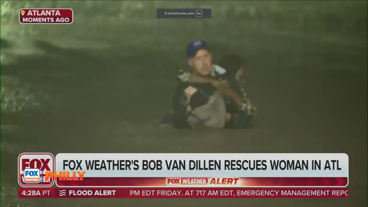 FOX Weather's Bob Van Dillen on rescuing ATL woman during Hurricane Helene
