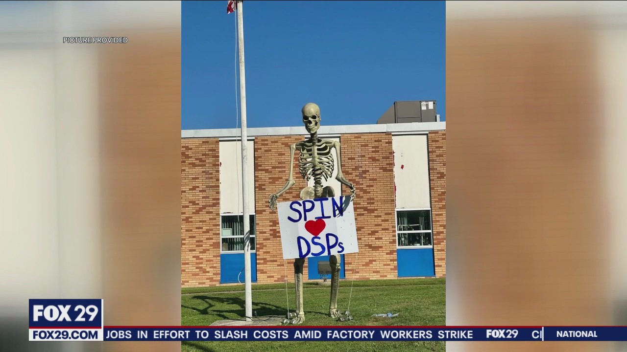 12-foot skeleton stolen off lawn of organization who support people with intellectual disabilities