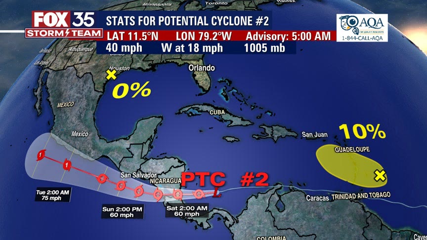 Tropical Storm Bonnie likely to form on Friday, NHC says