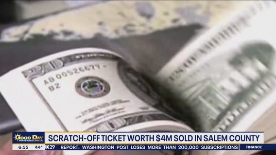 Scratch-off ticket worth $4 million sold at NJ gas station