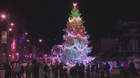 Milwaukee Christmas tree lighting at Deer District