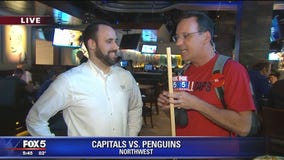 Caps fans pre-grame at Yard House in Northwest to Rock the Red