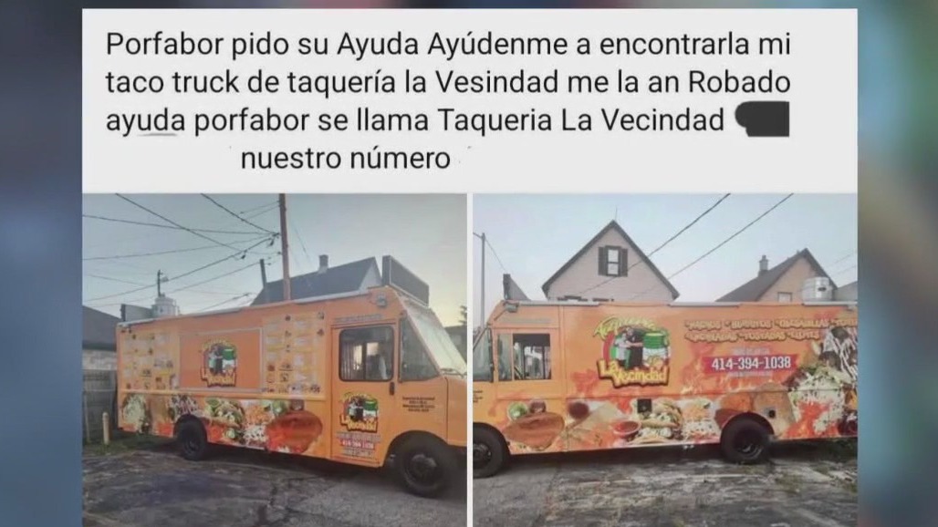 Taco truck stolen, found ransacked