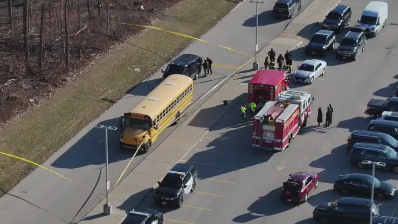 Sussex school bus accident; boy dead