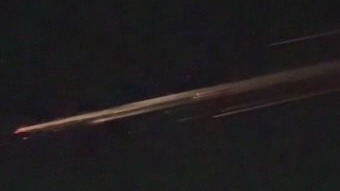 Likely space debris seen in the southeastern Wisconsin sky