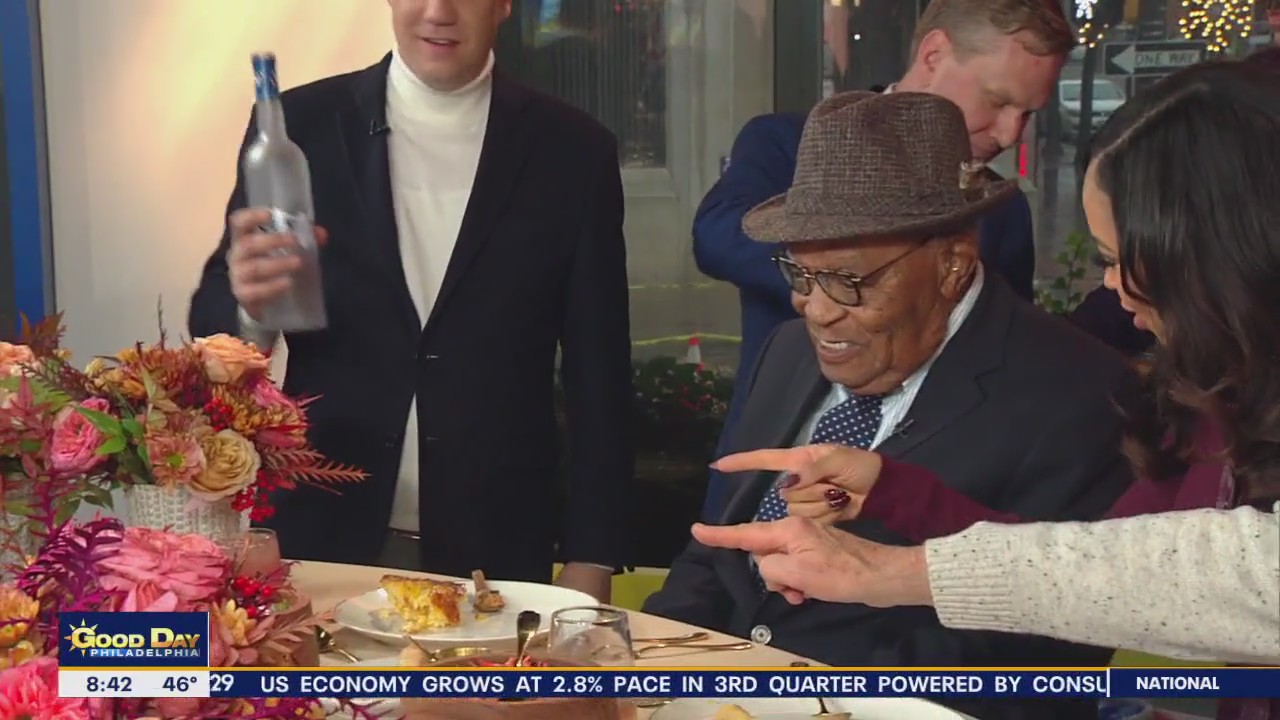 Alex's grandpa joins the Good Day Thanksgiving feast!