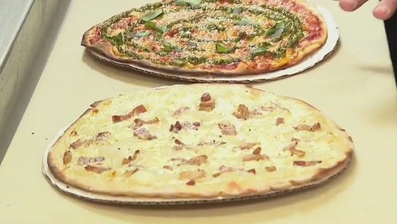 Pizzas at Elsa's on the Park