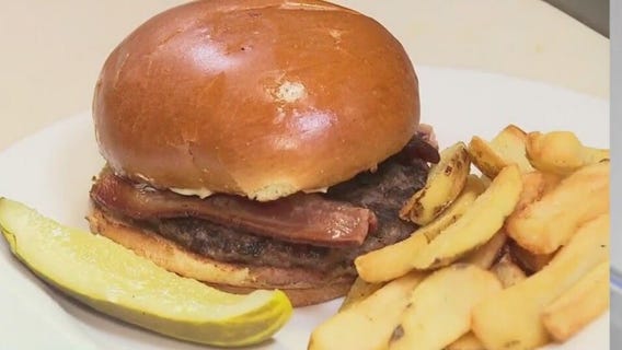 Sampling burgers at Elsa's