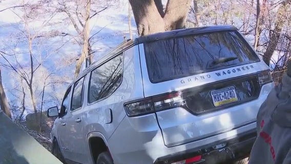 Stolen SUV, police chase ends at Milwaukee River