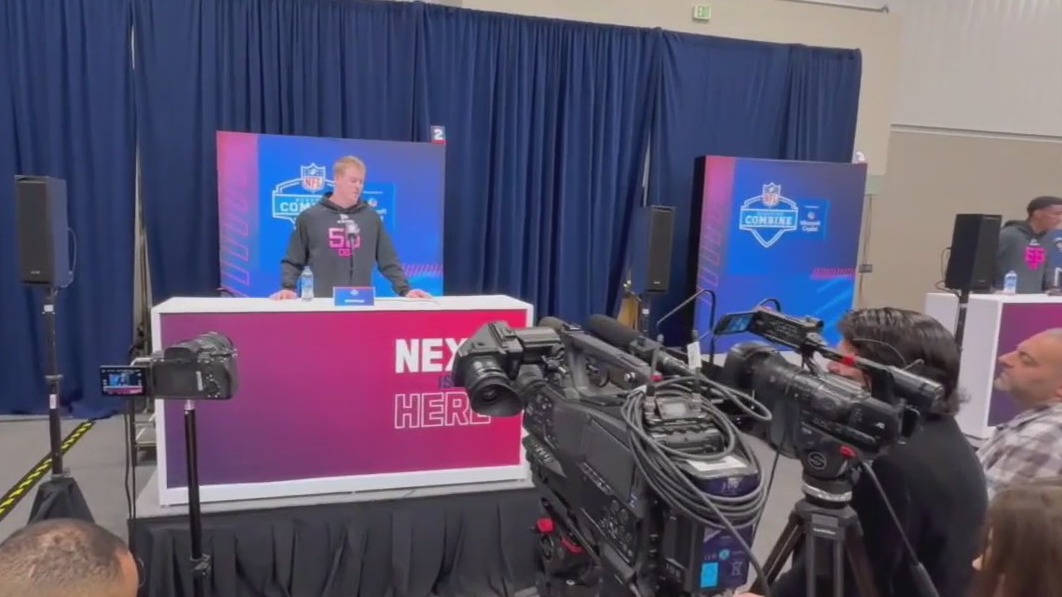 Badgers' safety Wohler at NFL Combine