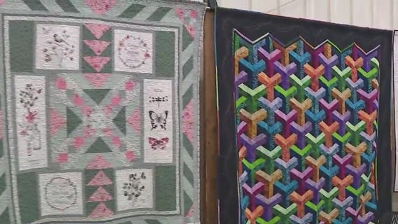 Showcasing quilts at the Waukesha County Expo Center