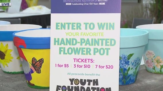 Youth Foundation flower pot raffle