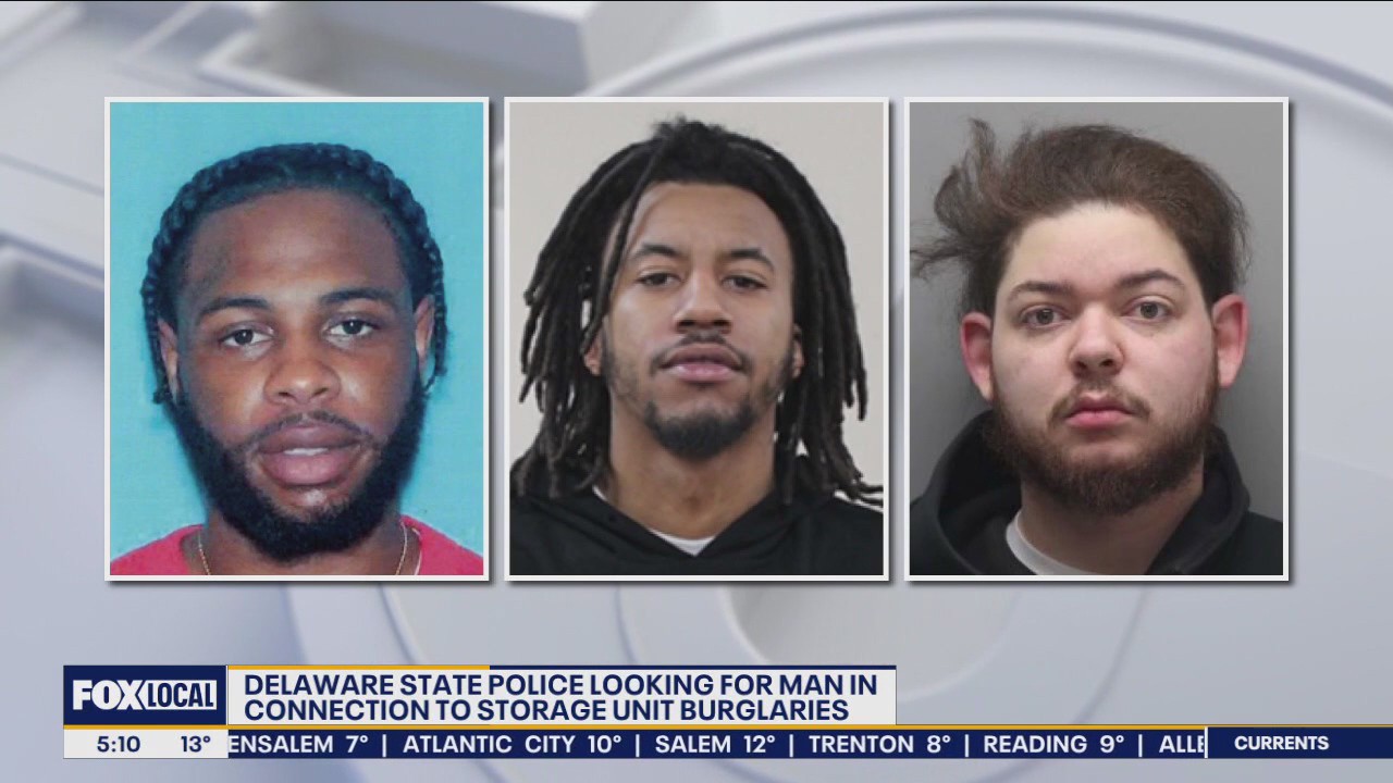2 arrested, 1 wanted for rash of storage unit burglaries in New Castle County