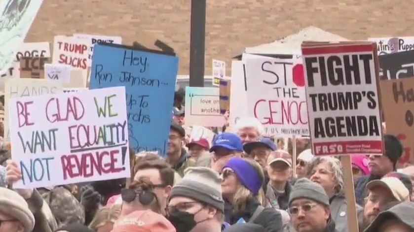 Milwaukee 'Hands Off!' protest