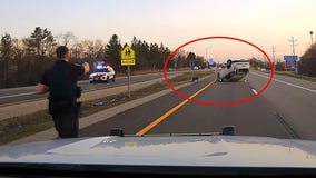 Dashcam video: Greendale police chase ends in crash