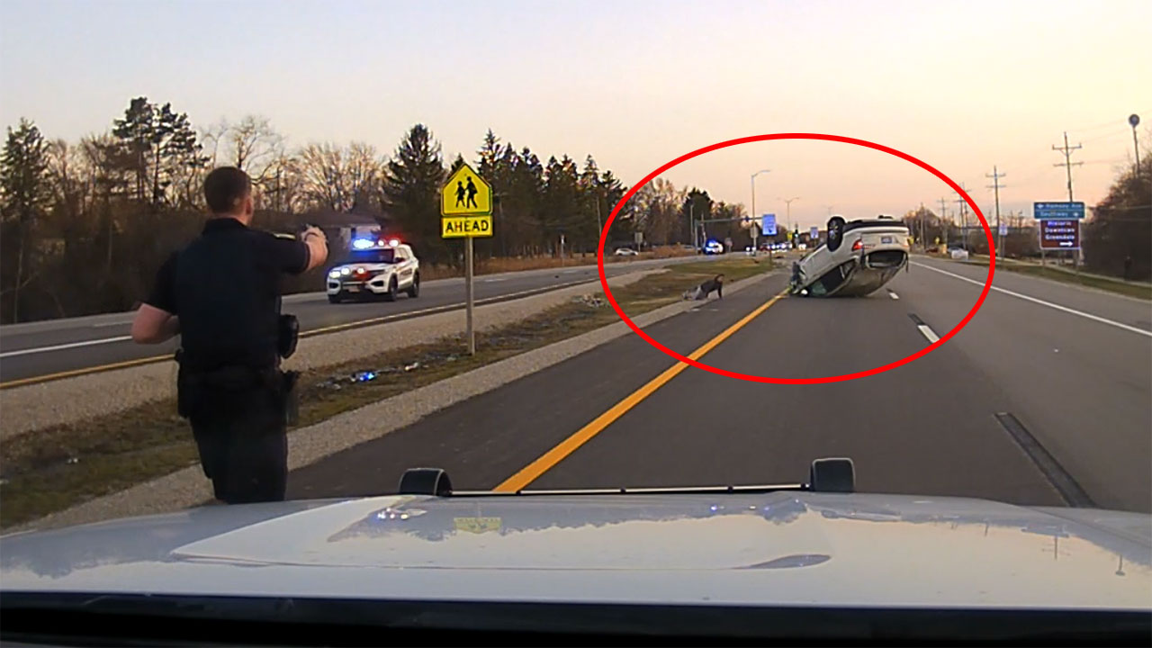 Dashcam video: Greendale police chase ends in crash