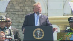 Trump honors fallen law enforcement officers, joins in on GOP lunch