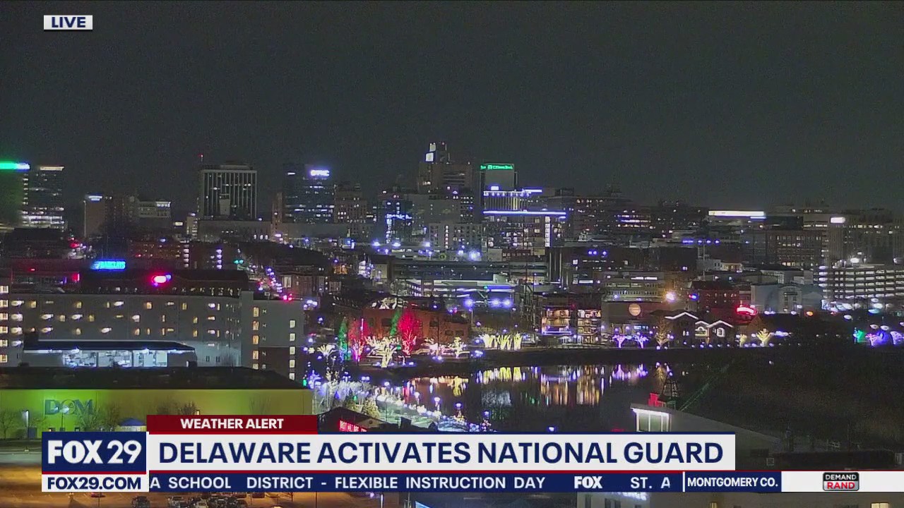 Delaware activates National Guard amid winter weather warning
