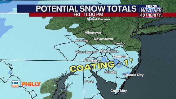 Thursday forecast update | FOX Weather Philly