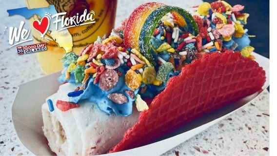 New Central Florida ice cream shop offering 'sweet rolled tacos'