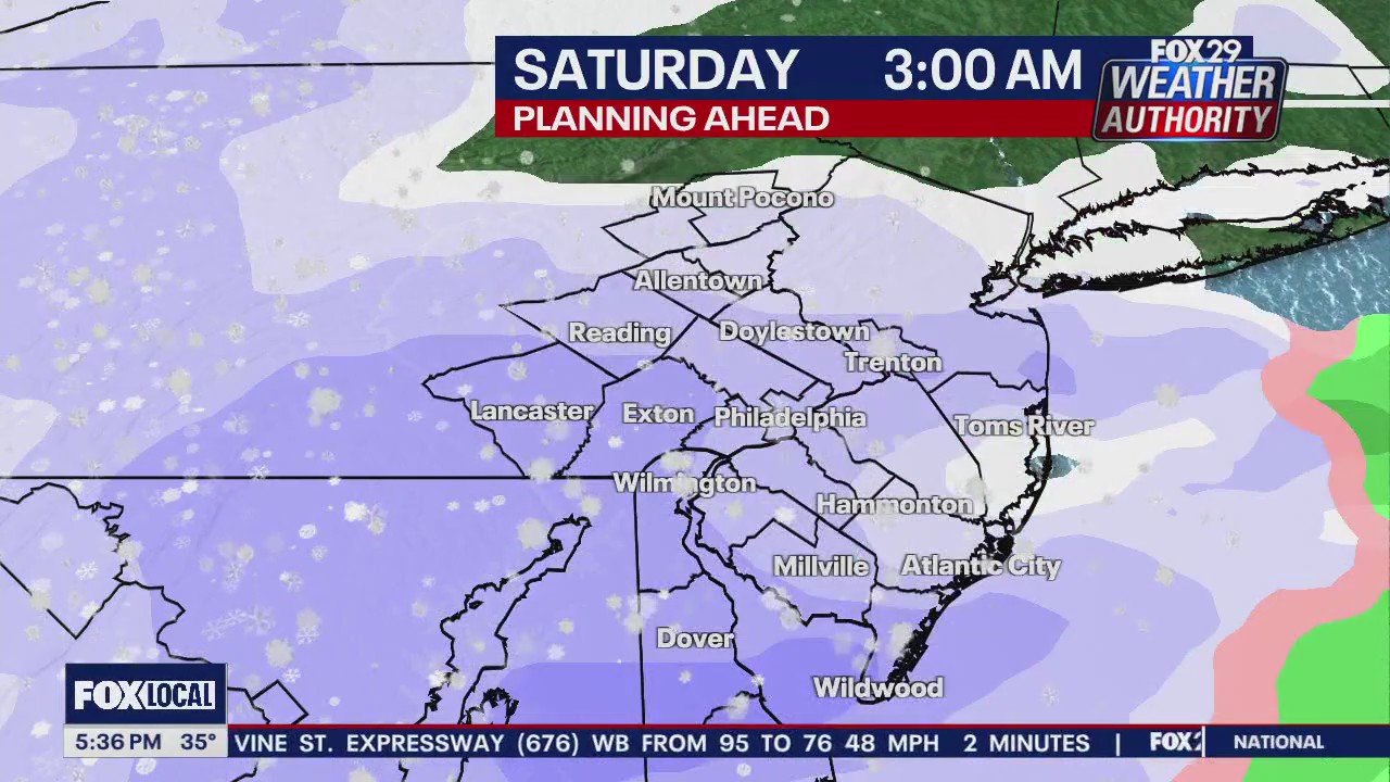 Weather Authority: 5 p.m. Friday forecast
