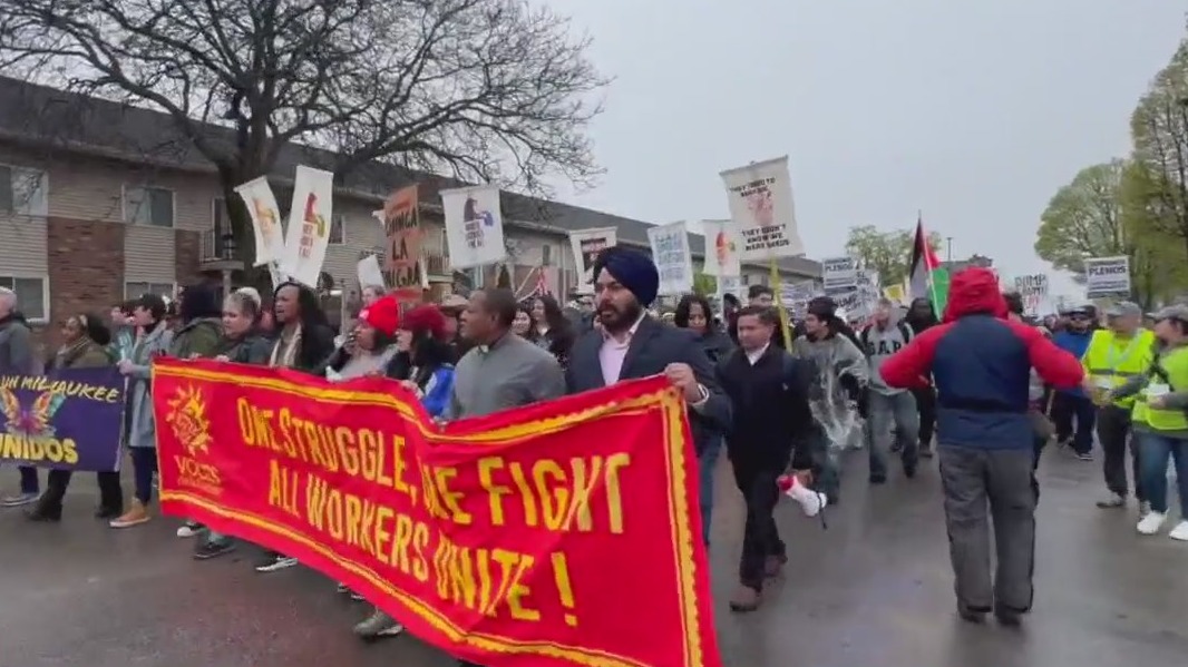 May Day march and rally in Milwaukee
