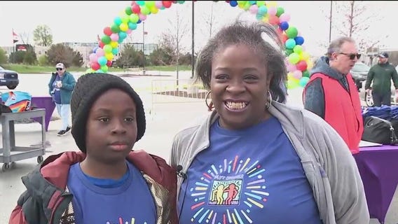 Taking part in the Best Buddies Friendship Walk