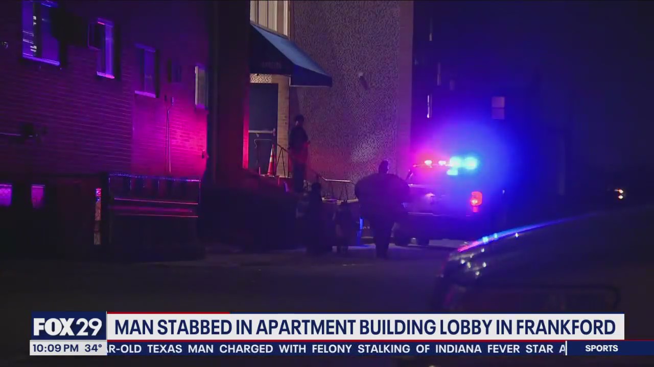 Man stabbed inside apartment lobby in Frankford | FOX 29 Philadelphia