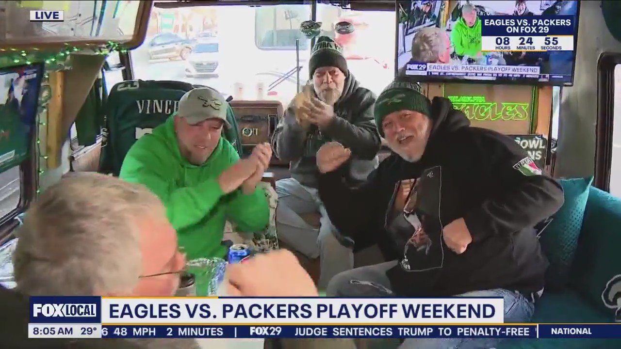 Eagles fans ready to cheer of team in first playoff game