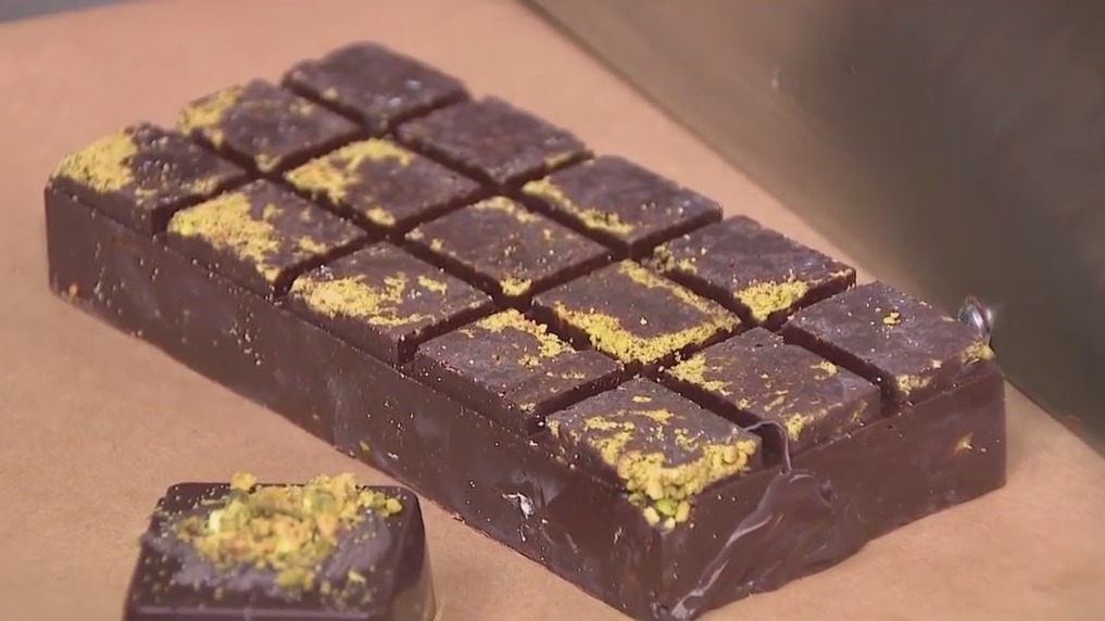 Final steps of making chocolate