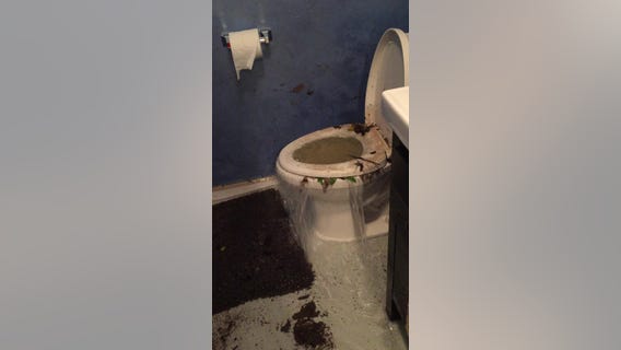 Flooding causes toilet to overflow inside Frederick home