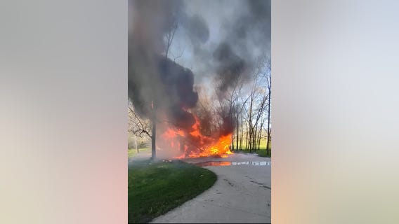 Racine County garage fire