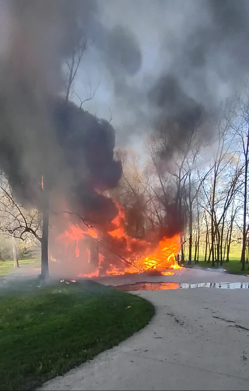 Racine County garage fire