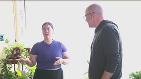 Yoga sun salutations and pose