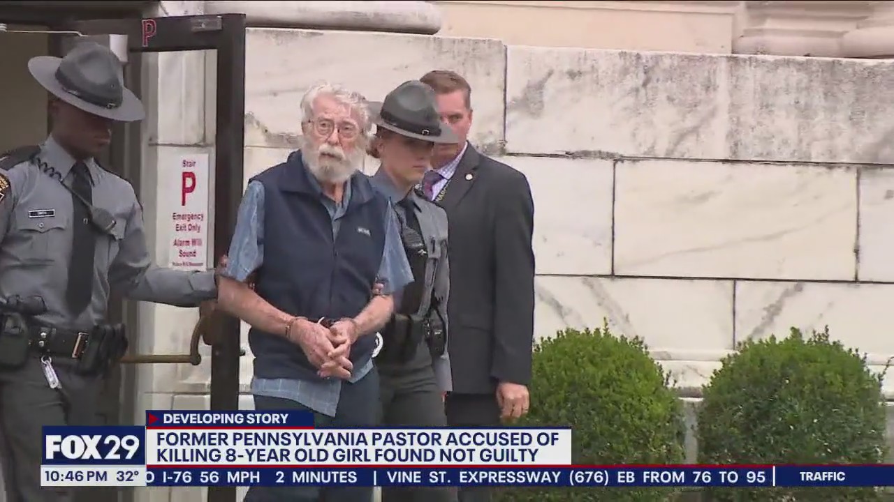 Former Pa pastor found not guilty in the killing of an 8-year-old girl