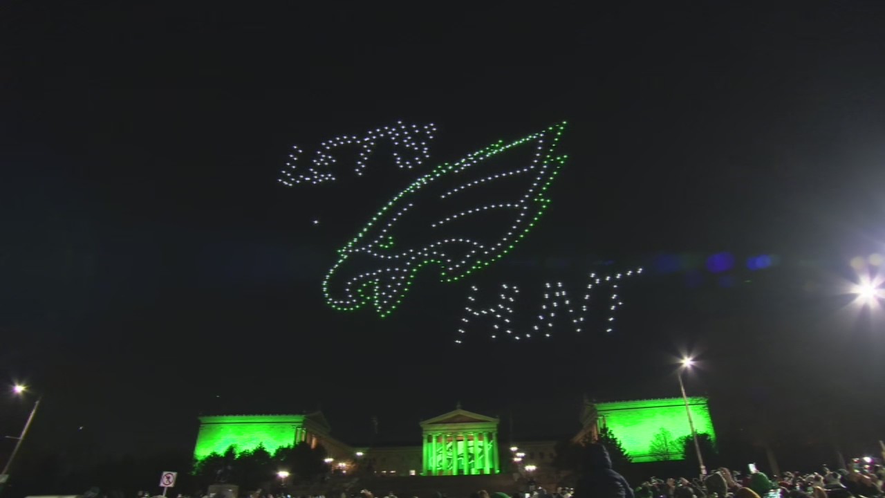 Eagles playoffs: The Birds host a drone show celebrating playoff run