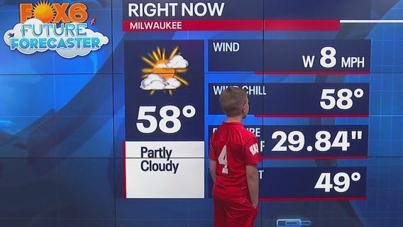 Easton helps Rob with the weather