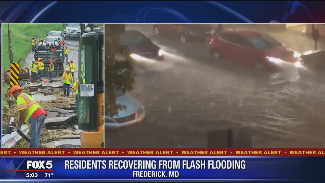 Frederick residents recovering from severe flooding caused by storms
